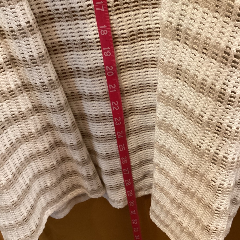Torrid Cream and Tan Open Knit Cardigan NWT - Picture 6 of 10